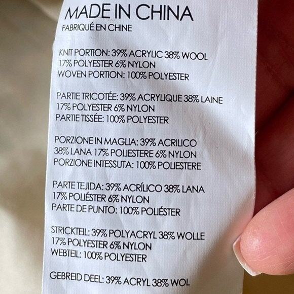 CLUB MONACO Womens Speckled Kaelane Mixed Media Pullover Sweater Size S - Picture 5 of 7